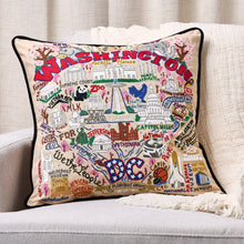 Load image into Gallery viewer, Washington DC Hand-Embroidered Pillow Pillow catstudio 
