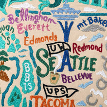 Load image into Gallery viewer, Washington Hand-Embroidered Pillow Pillow catstudio 
