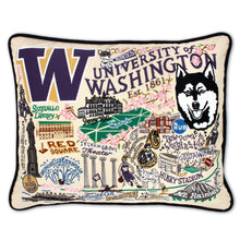 Load image into Gallery viewer, Washington, University of Collegiate Embroidered Pillow Pillow catstudio 
