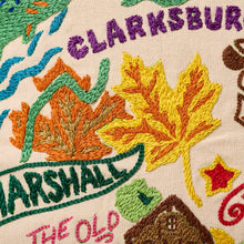 Load image into Gallery viewer, West Virginia Hand-Embroidered Pillow Pillow catstudio 
