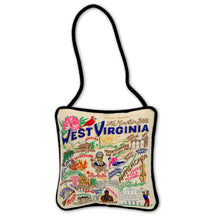 Load image into Gallery viewer, West Virginia Mini Pillow Ornament Mini Pillow catstudio
