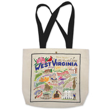 Load image into Gallery viewer, West Virginia Tote Bag Canvas Tote Bag catstudio 
