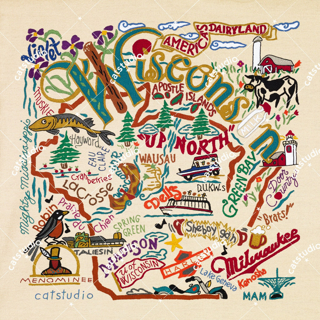 Wisconsin Fine Art Print Art Print catstudio