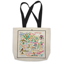 Load image into Gallery viewer, Wisconsin Tote Bag Canvas Tote Bag catstudio 
