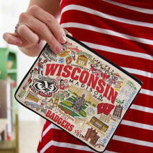 Load image into Gallery viewer, Wisconsin, University of Collegiate Zip Pouch Pouch catstudio 
