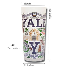 Load image into Gallery viewer, Yale University Collegiate Drinking Glass Glass catstudio
