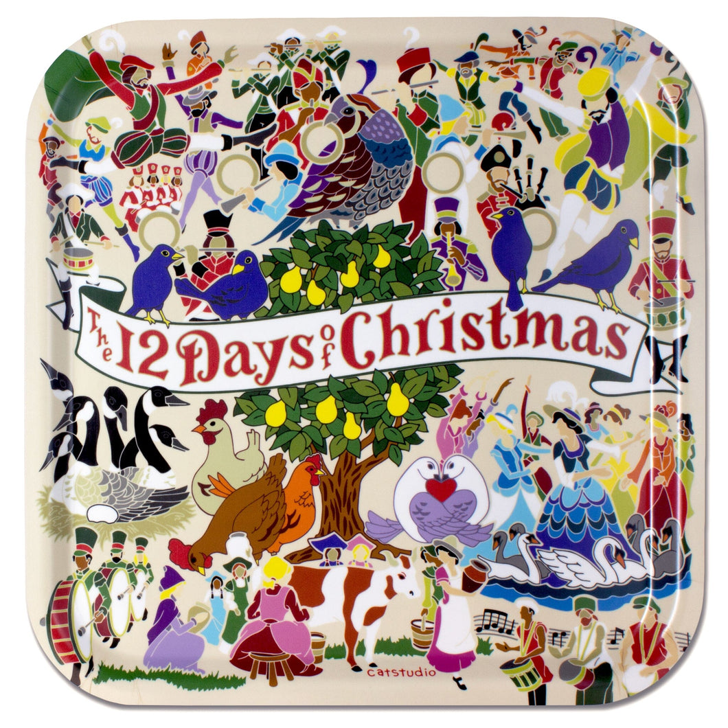 12 Days of Christmas Birchwood Tray Trays catstudio 