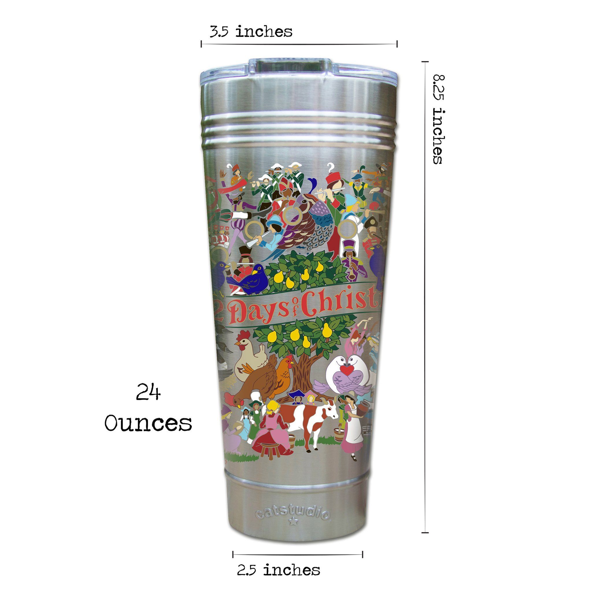 12 Days of Christmas Thermal Tumbler | Holiday Collection by
