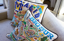 Load image into Gallery viewer, Malibu Hand-Embroidered Pillow - catstudio
