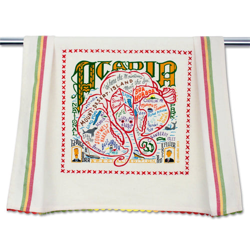 12 Days of Christmas Dish Towel  Holiday Collection by catstudio