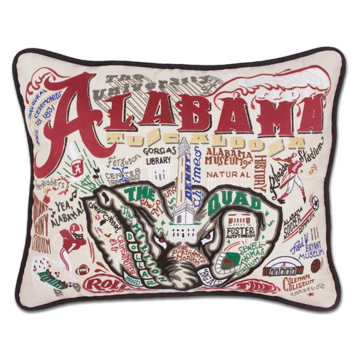 Alabama, University of Collegiate XL Hand-Embroidered Pillow - catstudio 