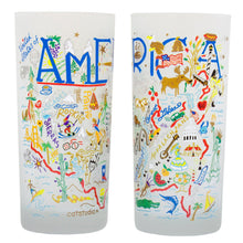Load image into Gallery viewer, America Drinking Glass - catstudio 
