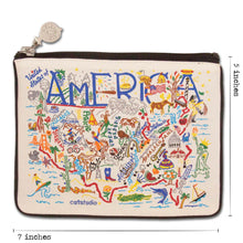Load image into Gallery viewer, America Zip Pouch - Natural - catstudio
