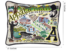 Load image into Gallery viewer, Appalachian State University Collegiate Embroidered Pillow - catstudio
