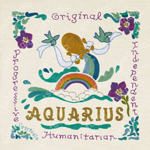 Load image into Gallery viewer, Aquarius Astrology Fine Art Print - catstudio
