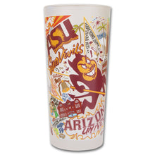 Load image into Gallery viewer, Arizona State University Collegiate Drinking Glass - catstudio 
