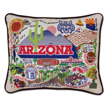 Load image into Gallery viewer, Arizona, University of Collegiate Embroidered Pillow - catstudio 
