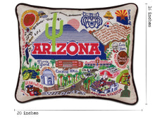 Load image into Gallery viewer, Arizona, University of Collegiate Embroidered Pillow - catstudio 
