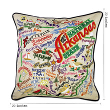 Load image into Gallery viewer, Arkansas Hand-Embroidered Pillow Pillow catstudio 
