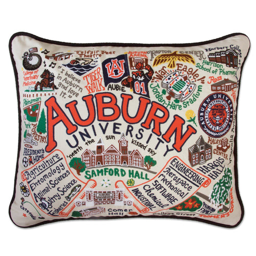 Auburn University Collegiate Embroidered Pillow - catstudio