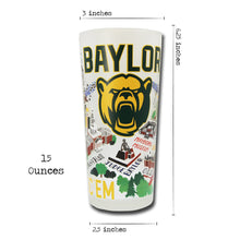 Load image into Gallery viewer, Baylor University Collegiate Drinking Glass Glass catstudio 
