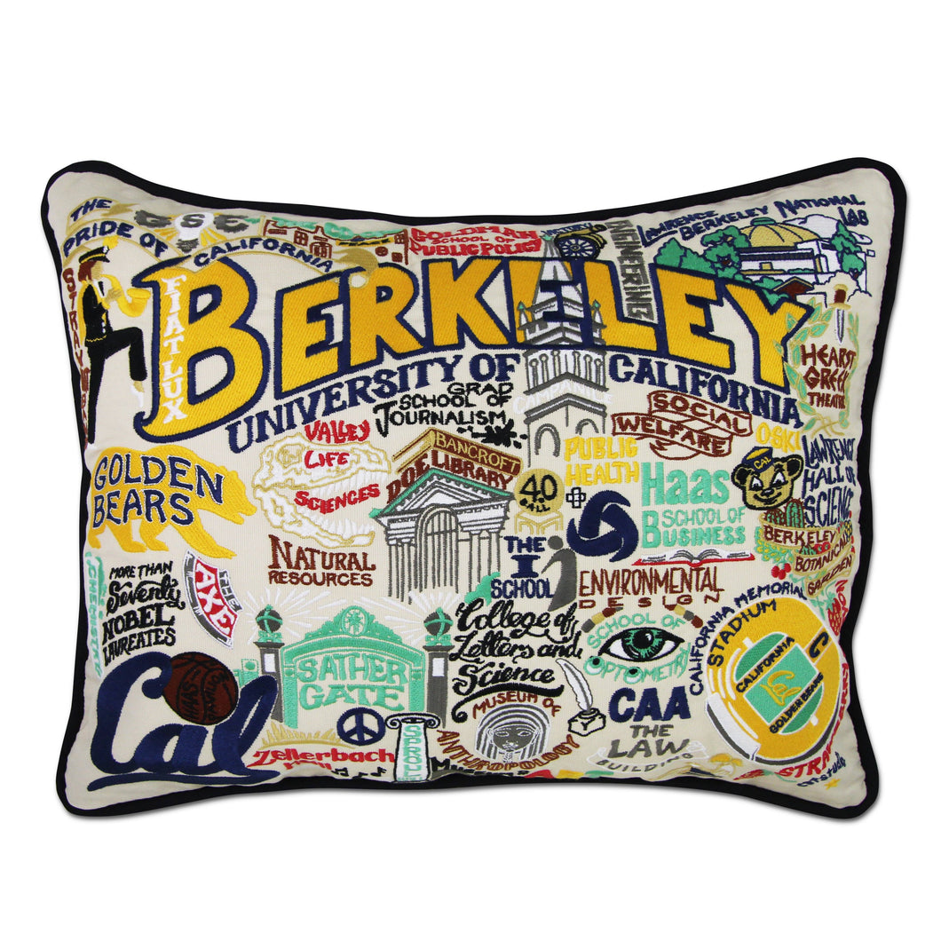 Berkeley, UC (Cal) Collegiate Embroidered Pillow Pillow catstudio 