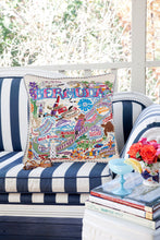 Load image into Gallery viewer, Bermuda Hand-Embroidered Pillow - catstudio

