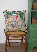 Load image into Gallery viewer, Birmingham Hand-Embroidered Pillow - catstudio
