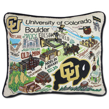 Load image into Gallery viewer, Boulder, University of Colorado Collegiate Embroidered Pillow - catstudio 
