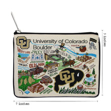 Load image into Gallery viewer, Boulder, University of Colorado Collegiate Zip Pouch Pouch catstudio 
