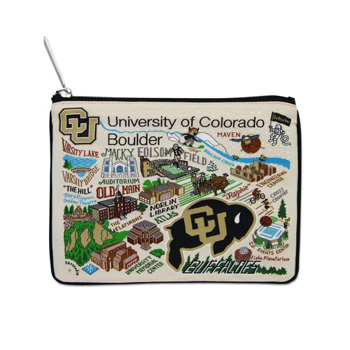 Boulder, University of Colorado Collegiate Zip Pouch Pouch catstudio 