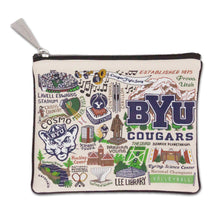 Load image into Gallery viewer, Brigham Young University (BYU) Collegiate Zip Pouch - catstudio
