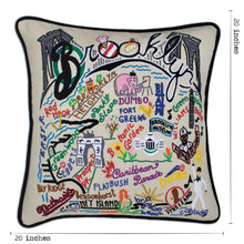 Load image into Gallery viewer, Brooklyn Hand-Embroidered Pillow - catstudio
