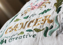 Load image into Gallery viewer, Cancer Astrology Hand-Embroidered Pillow - catstudio
