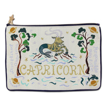 Load image into Gallery viewer, Capricorn Astrology Zip Pouch - catstudio
