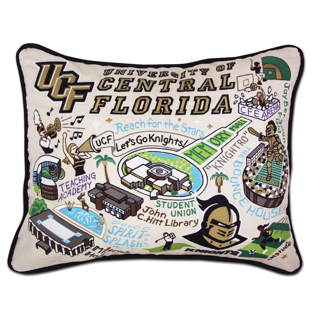 Central Florida, University of Collegiate Embroidered Pillow - catstudio 
