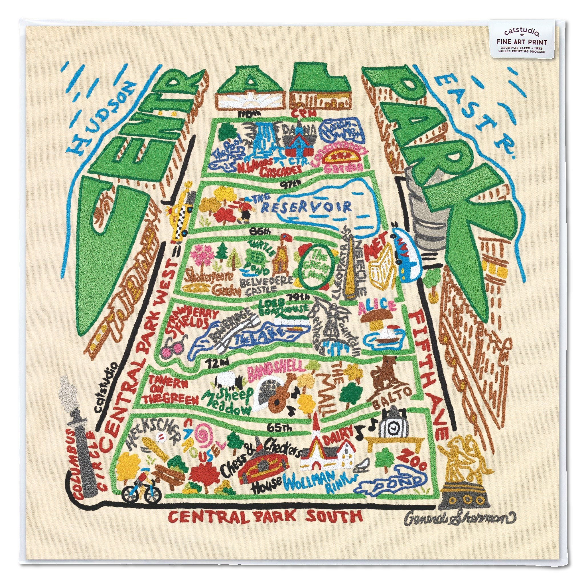 Park Map Signifier Example Central Park Map Printable Version
