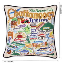 Load image into Gallery viewer, Chattanooga Hand-Embroidered Pillow - catstudio
