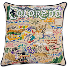 Load image into Gallery viewer, Colorado Hand-Embroidered Pillow Pillow catstudio
