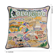 Load image into Gallery viewer, Colorado Hand-Embroidered Pillow Pillow catstudio
