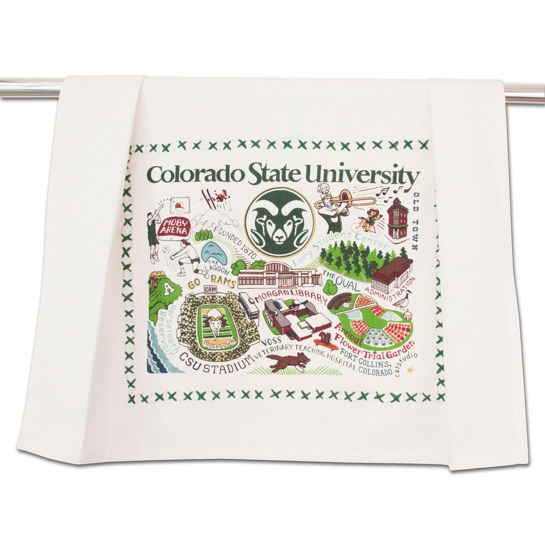 Colorado State University Collegiate Dish Towel - catstudio 
