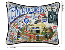 Load image into Gallery viewer, Columbia University Collegiate Embroidered Pillow Pillow catstudio
