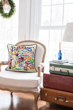 Load image into Gallery viewer, Dallas Hand-Embroidered Pillow - catstudio
