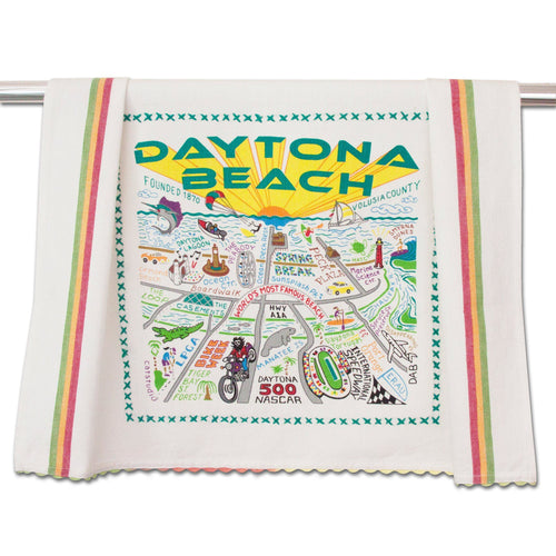 Daytona Beach Dish Towel - catstudio 