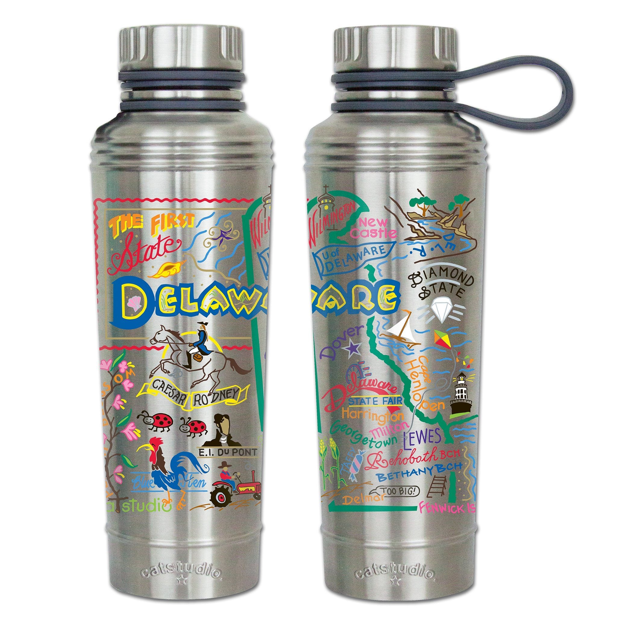 Delaware Thermal Bottle | Geography Collection by catstudio
