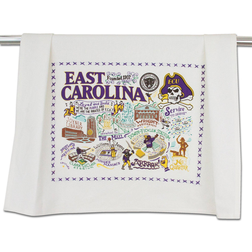 East Carolina University Collegiate Dish Towel - catstudio 
