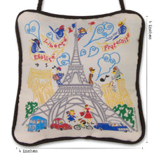Load image into Gallery viewer, Eiffel Tower Mini Pillow Ornament - catstudio 
