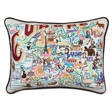 Load image into Gallery viewer, Europe Embroidered Pillow - catstudio
