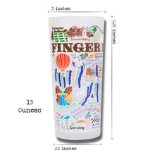 Load image into Gallery viewer, Finger Lakes Drinking Glass - catstudio 
