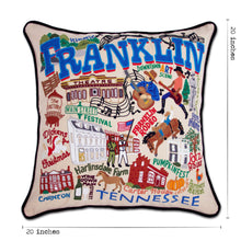 Load image into Gallery viewer, Franklin Hand-Embroidered Pillow Pillow catstudio
